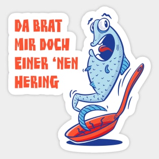 fried herring Sticker